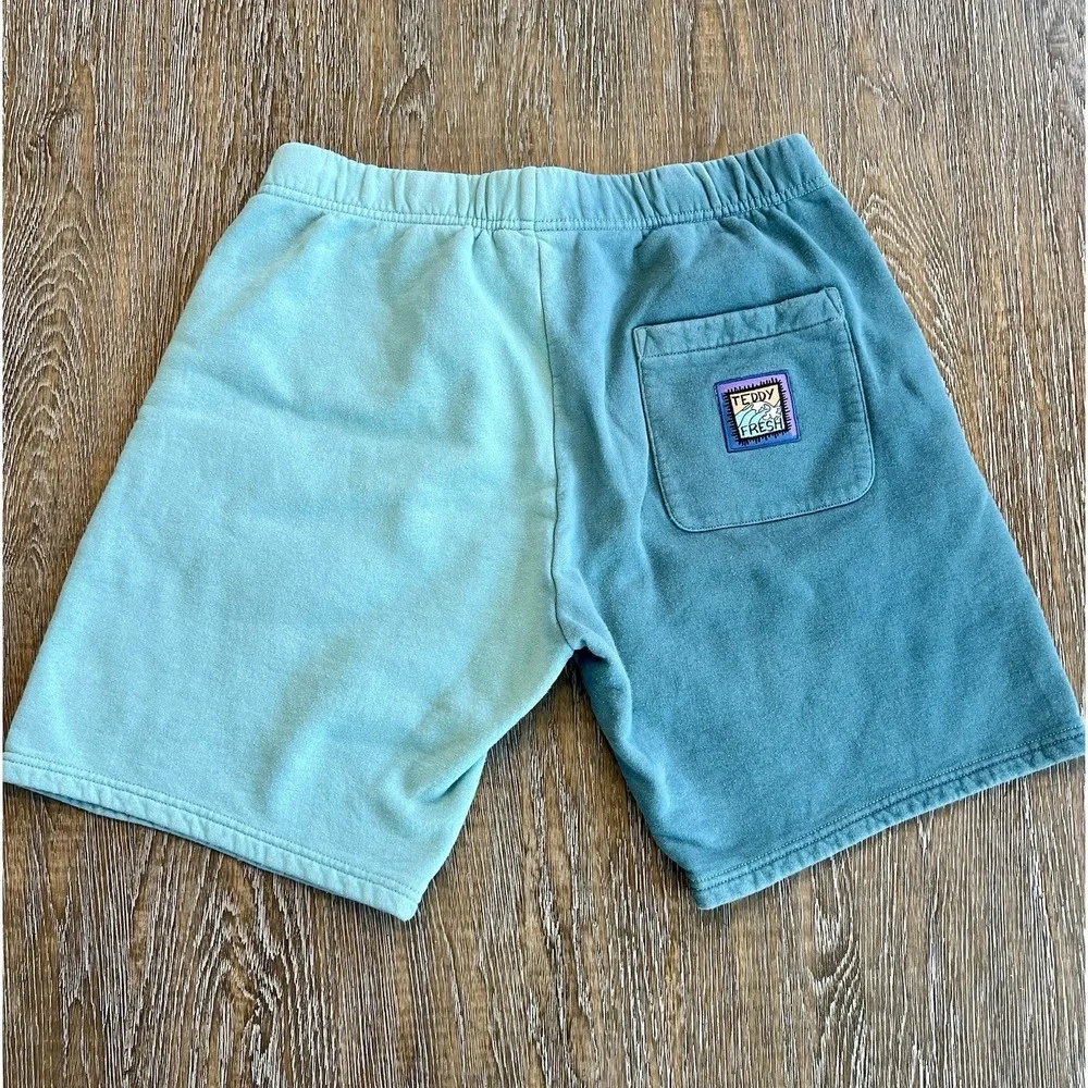 TEDDY FRESH Cotton Sweat Shorts Men's Size S Multicolor Embroidered‎ Logo